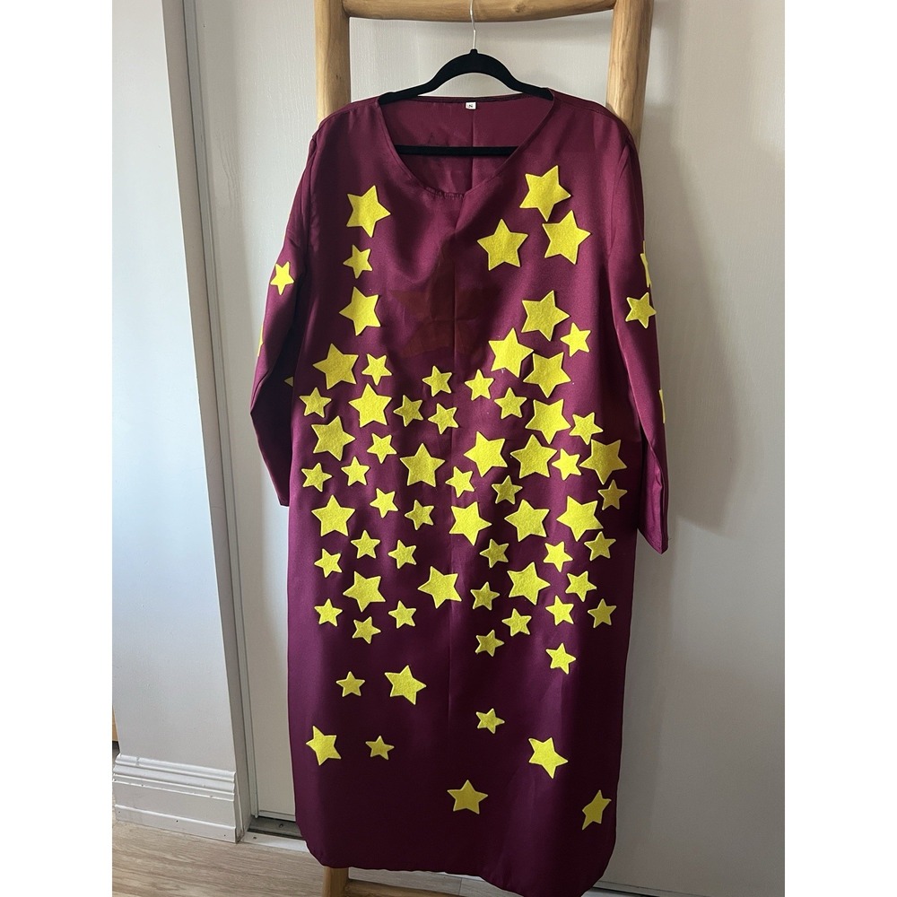 Star Wizard Hooded Robe Costume for couples HANDMADE, Polyester, Size S and L - Picture 7 of 10